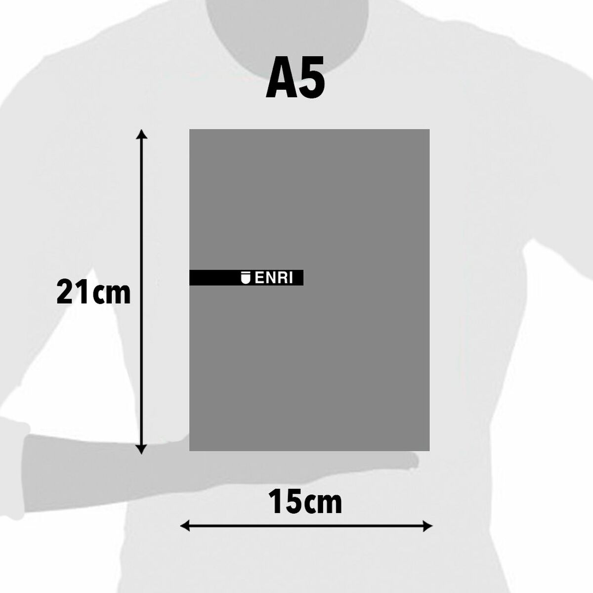 Notesblokken ENRI Rød A5 80 Ark 4 mm (5 enheder)